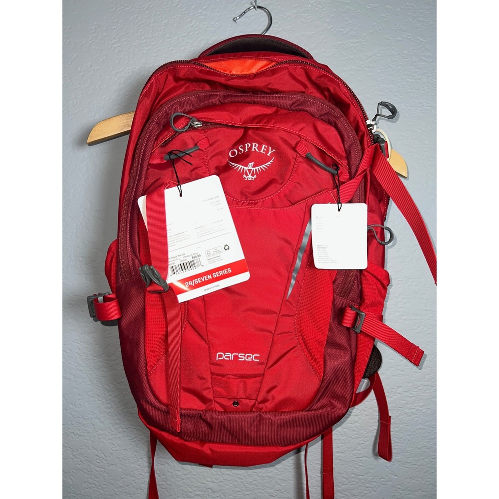 Osprey Parsec 31L Backpack Robust Red 24/Seven Series Laptop Daypack New